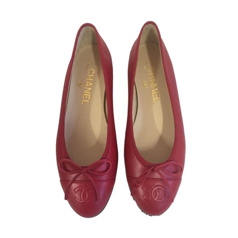 scarpe chanel vernice rossa|Ballerine Chanel in Vernice Rosso taglia 38 EU .